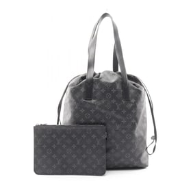 Louis Vuitton Cabas Light Tote Bag, Coated Canvas and Leather, Monogram Eclipse, Men's, Black,