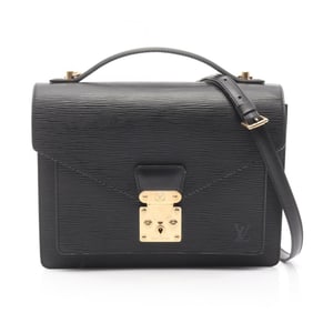 Louis Vuitton Monceau handbag in Epi leather, black, M52122