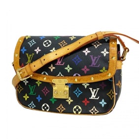 Louis Vuitton Monogram Multicolore Sologne Shoulder Bag M92639 Noir Women's