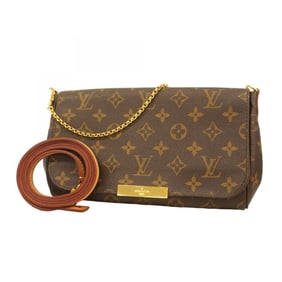 Louis Vuitton Monogram Favorite MM Handbag M40718 Brown 2-Way Bag for Women