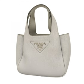 Prada handbag leather lavender gray women's