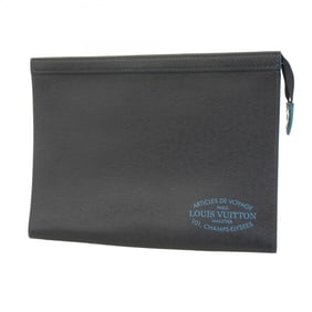 Louis Vuitton Taiga Pochette Voyage MM Clutch Bag M30397 Blue Marine Men's