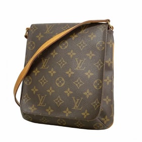 Louis Vuitton Monogram Musette Salsa Short Strap Shoulder Bag M51258 Brown Women's