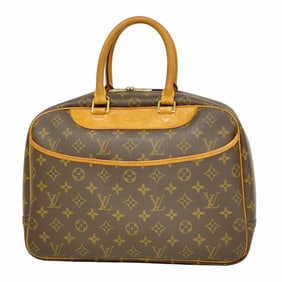 Louis Vuitton Monogram Deauville Handbag M47270 Brown Women's
