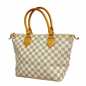 Louis Vuitton Damier Azur Saleya PM Tote Bag N51186 White Women's