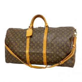 Louis Vuitton Monogram Keepall Bandouliere 60 Boston Bag M41412 Brown Men's/Women's