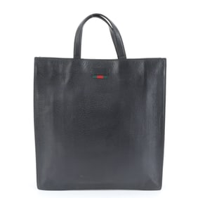 Gucci 495444 Leather Tote Bag Shoulder Black Men's