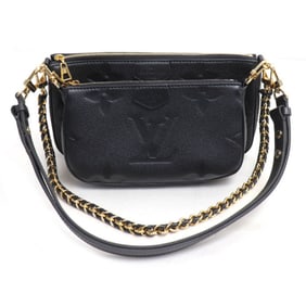 LOUIS VUITTON Multi Pochette Accessoires Shoulder Bag Monogram Empreinte Black M80399 Women's