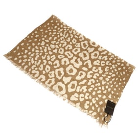 GUCCI GG Leopard Print Stole, Beige, 325338 3G814 9678, Women's