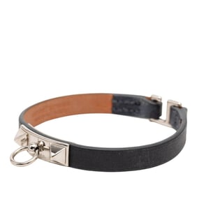 Hermes Hermès Rivalmini T3 Bracelet in Black Swift Leather for Women