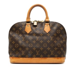 Louis Vuitton Monogram Alma PM Handbag M51130 Brown Leather Women's LOUIS VUITTON