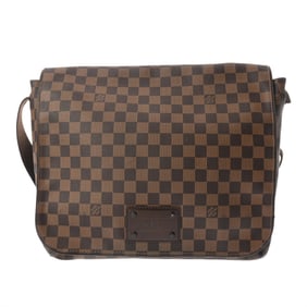 LOUIS VUITTON Damier Brooklyn MM Brown N51211 Men's/Women's Canvas Shoulder Bag, Condition: B,