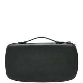 Louis Vuitton Taiga Organizer Atoll Round Zip Long Wallet Travel Case M30652 Ardoise Black Leather