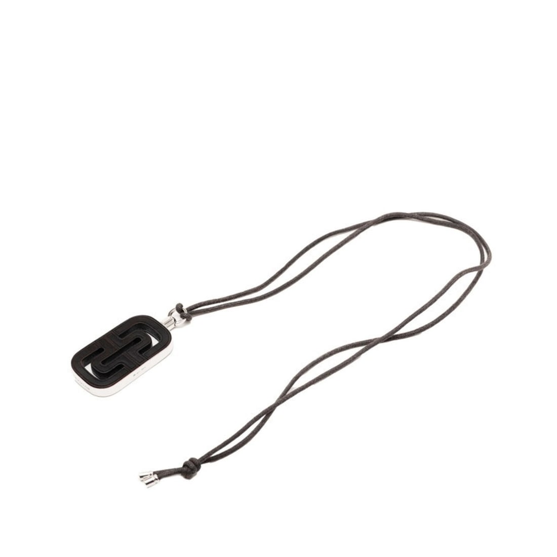 BVLGARI Parentesi Necklace in White Silver Wood and SV925 Fabric for Women: --- Catalog ---Category: SizePendant Size: 50.5mm x 28.9mm / 1.98'' x 1.13''Neck Circumference: 76 cm / 29.92''Category: DesignColor: Silver, WhiteGender: WomenMaterial: Silver 925, WoodNecklace Type: