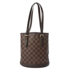 LOUIS VUITTON Damier Marais Brown N42240 Women's Canvas Handbag, AB Rank, Pre-owned, Ginzo