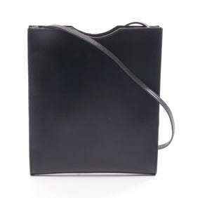 Hermes Hermès Onimetou Shoulder Bag in Calfskin Box Calf Leather, Black