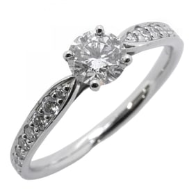 Tiffany Harmony Ring, Pt950 Platinum, Diamond 0.40ct, Size 11, Women's