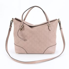 Gucci Guccissima Bree 353120 Leather 2-Way Shoulder Bag/Crossbody Tote for Women