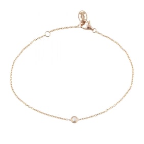 Cartier Amour XS Bracelet in 18K Pink Gold with Diamonds, Women's, and Clear