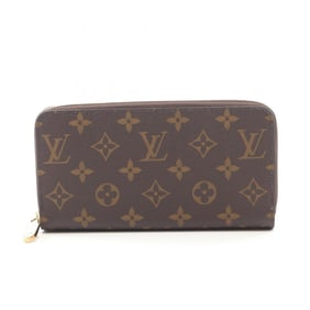 Louis Vuitton Zippy Wallet, Round Long Coated Canvas, Monogram, Women's, Brown, M25813