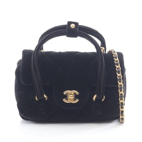 Chanel CHANEL shoulder bag, fabric, women's, black