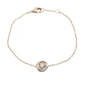 Cartier Trinity Bracelet (1PD) in 18K Yellow Gold, White or Pink Gold with Diamonds. Available and