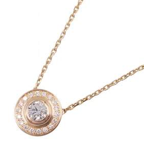 Cartier D'Amour Necklace, Pavé Diamond 18K Pink Gold, Diamond, Women's, CRN7412200