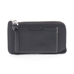 LOEWE Coin Card Holder Wallet/Coin Case Leather Women's Black C660Z40X04