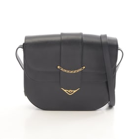 Cartier Sapphire Line Shoulder Bag, Leather, Women's, Navy