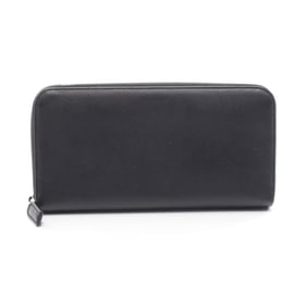 Prada SAFFIANO Round Long Wallet in Saffiano Leather, Women's, Black, 2M1317