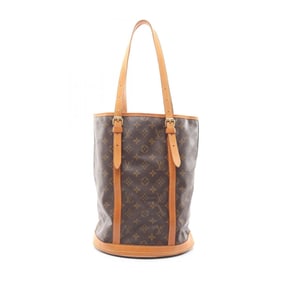 Louis Vuitton Bucket GM Shoulder Bag, Coated Canvas and Leather, Monogram, Women's, Brown, M42236