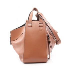 LOEWE Hammock Medium Handbag, Leather, Women's, Brown, 261806