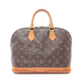 Louis Vuitton Alma PM Handbag, Coated Canvas and Leather, Monogram, Women's, Brown, M51130