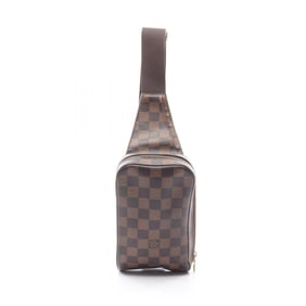 Louis Vuitton Geronimos Waist Bag/Body Bag, Coated Canvas with Damier Leather, Brown, for Men and