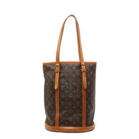 Louis Vuitton Monogram Bucket GM Tote Bag M42236 Brown Leather Women's LOUIS VUITTON