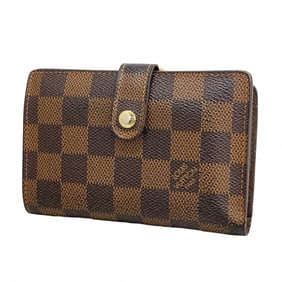 Louis Vuitton Damier Portefeuille Viennois Wallet N61674 Ebene Women's P1942186