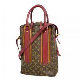 Louis Vuitton Monogram Bequia Porte-Document Vertical Handbag M95530 Brown/Bordeaux 2-Way Bag for