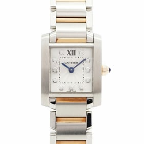 Cartier Tank Française SM WE110004 Silver Dial Women's Watch