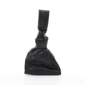 Bottega Veneta Mini The Twist Clutch Bag, Leather, Black, Women's, 652001