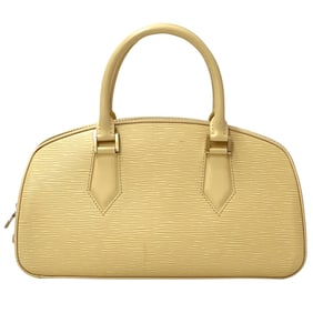 Louis Vuitton Epi Bag, Women's Jasmine Vanilla Handbag M52082, Pale Orange, Beige, Cream