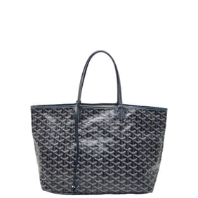Goyard Saint Louis PM Tote Bag/Shoulder Bag, Navy Leather, Women's