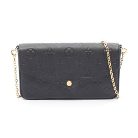 Louis Vuitton Felicie Pochette Shoulder Bag in Monogram Empreinte Leather, Black, M64064