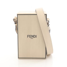 Fendi Box Shoulder Bag, Leather, Men's/Women's, Beige, 7VA519