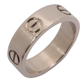 Cartier Love Ring, 18K White Gold, for Men and Women, Silver, B4084751