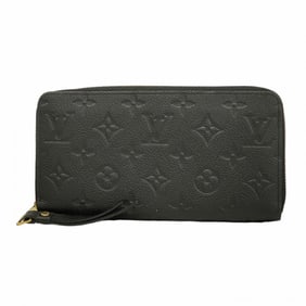 Louis Vuitton Monogram Empreinte Zippy Wallet M60571 Noir Women's Long