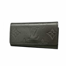 Louis Vuitton Monogram Matte Multicle 4 Key Case M65162 Black Men's