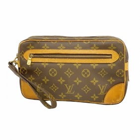 Louis Vuitton Monogram Marly Dragonne GM Clutch Bag M51825 Brown Men's