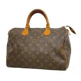 Louis Vuitton Monogram Speedy 30 Handbag M41108 Brown Women's