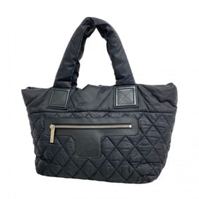 Chanel Coco Cocoon Tote Bag, Nylon, Black, Women's
