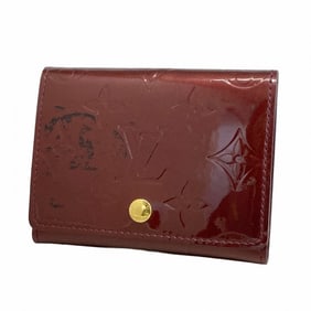 Louis Vuitton Vernis Envelope Carte de Visite Business Card Holder M91540 Rouge Fauvist for Women
